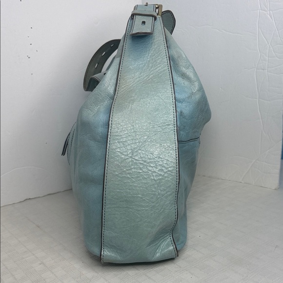 Hobo Marley Leather Hobo Bag in Tiffany blue Vintage Hyde leather - Picture 5 of 13